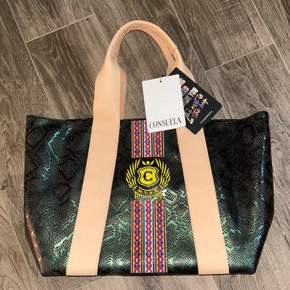 Consuela Carryall Crew Handbag snake print